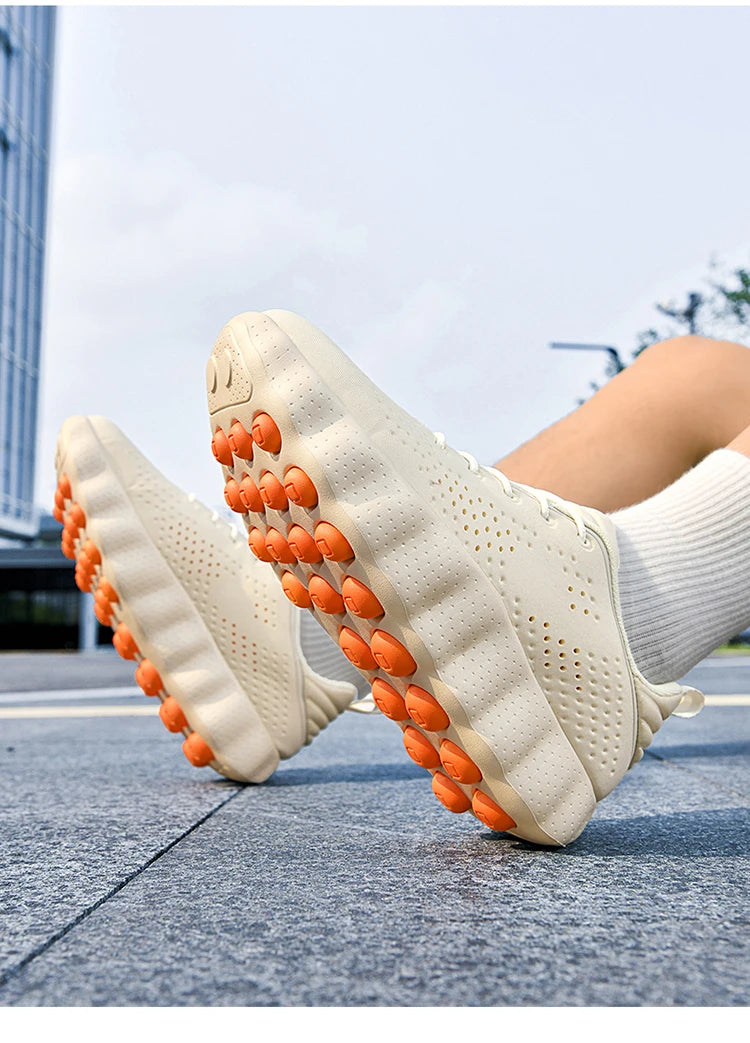 ClaWave Unisex Massage Cushioning Running Sneakers — Breathable Knit, Non-Slip