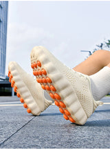 ClaWave Unisex Massage Cushioning Running Sneakers — Breathable Knit, Non-Slip