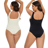 Ribbed Sculpting Seamless Jumpsuit | Firm Compression Shapewear