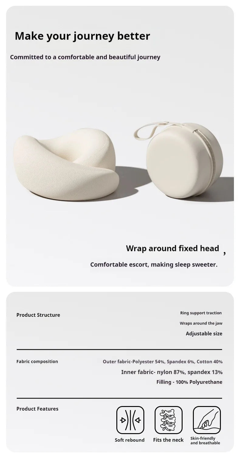 U-Shaped Memory Foam Travel Neck Pillow
