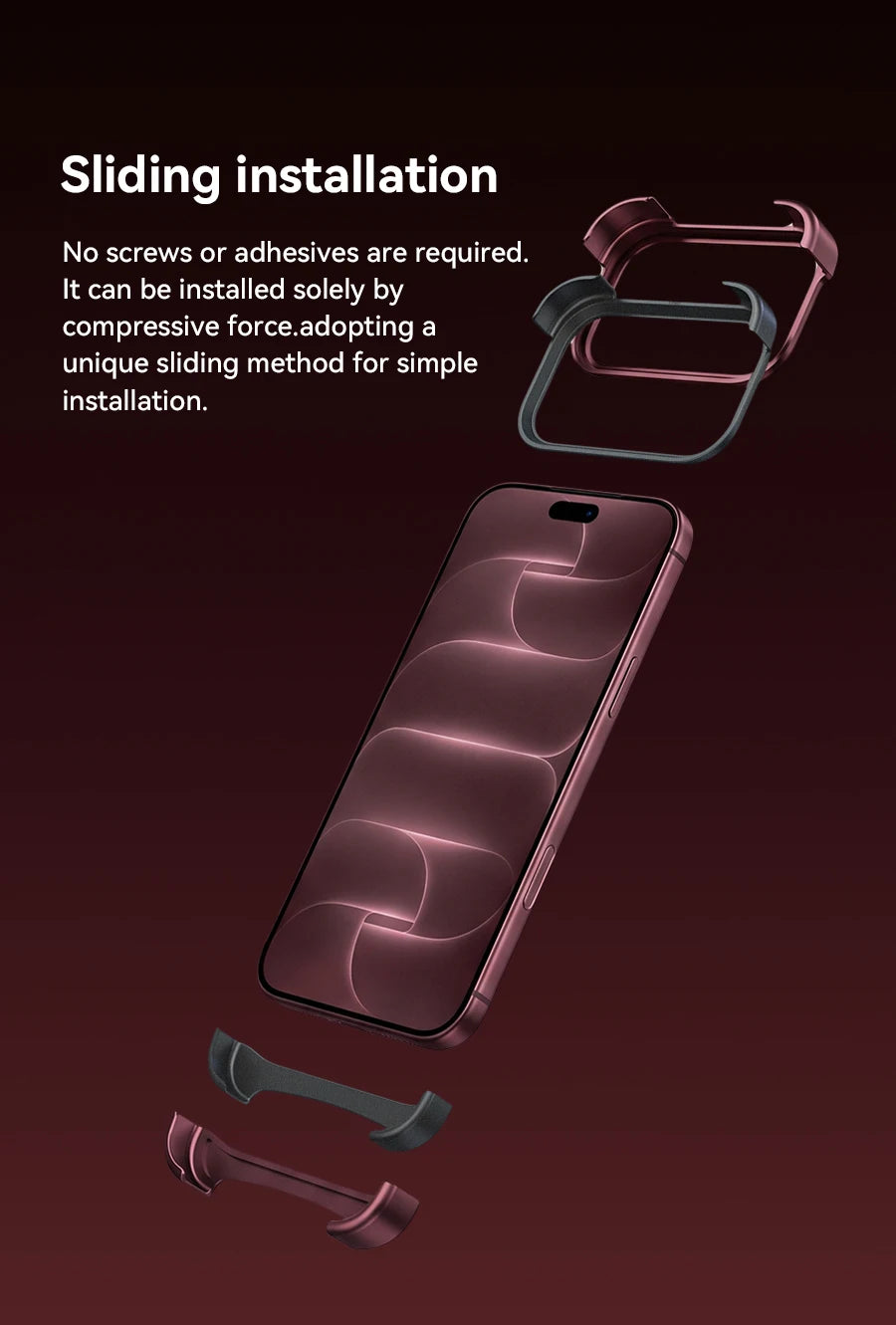 Aluminum Bumper iPhone Case with Arc Design