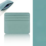 1Pc Pu Leather ID Card Holder Candy Color Bank Credit Card Box Multi Slot Slim Wallet for Women Men Business Card Cover