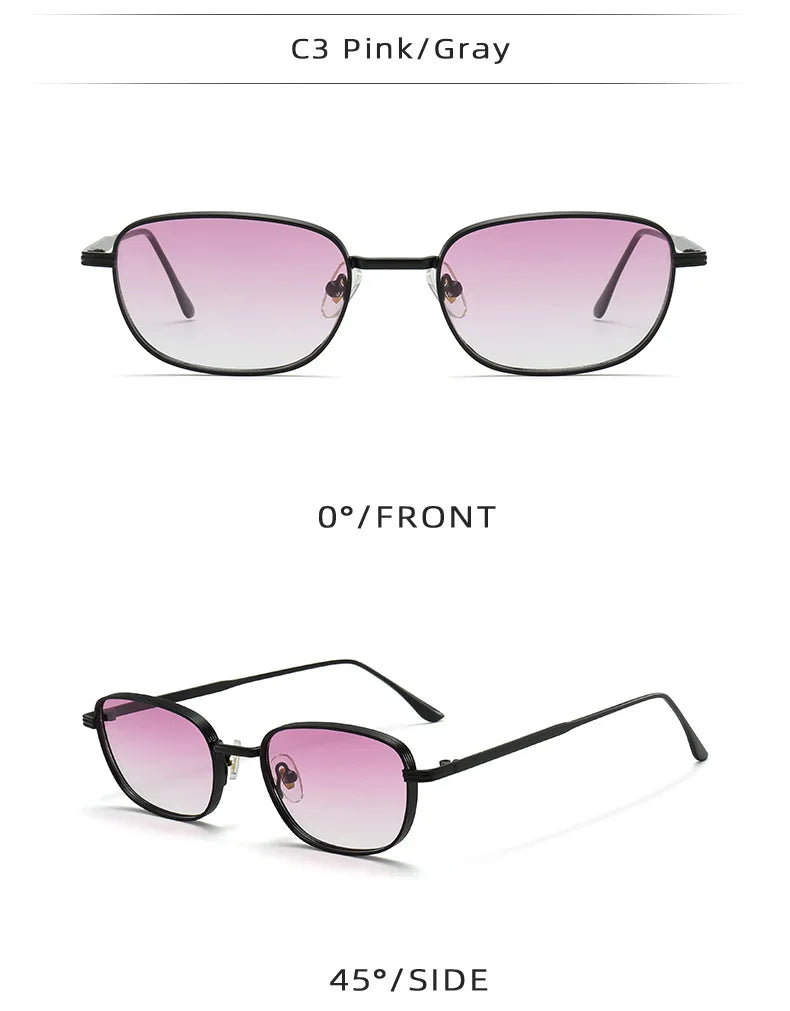 DDDLONG Fashion Small Square Retro Sunglasses Women Classical Vintage Punk Sun Glasses For Men Eyewear Outdoor Shades D626