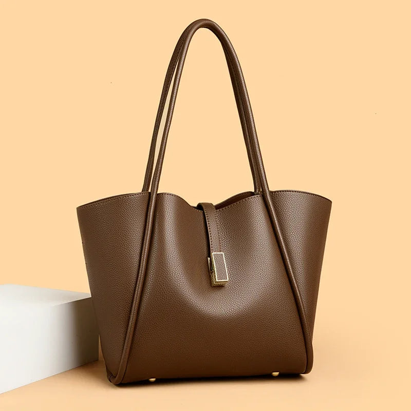 High Quality Soft Leather Shoulder Crossbody Bags For Women Large Capacity Luxury Bag Brand Designer Casual Handbag Sac A Main