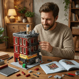 Spider Deli Apartment Building Blocks With 11 Figures Films Hero Classic City Modular Assembly Model Kit Creative Gift 3559PCS