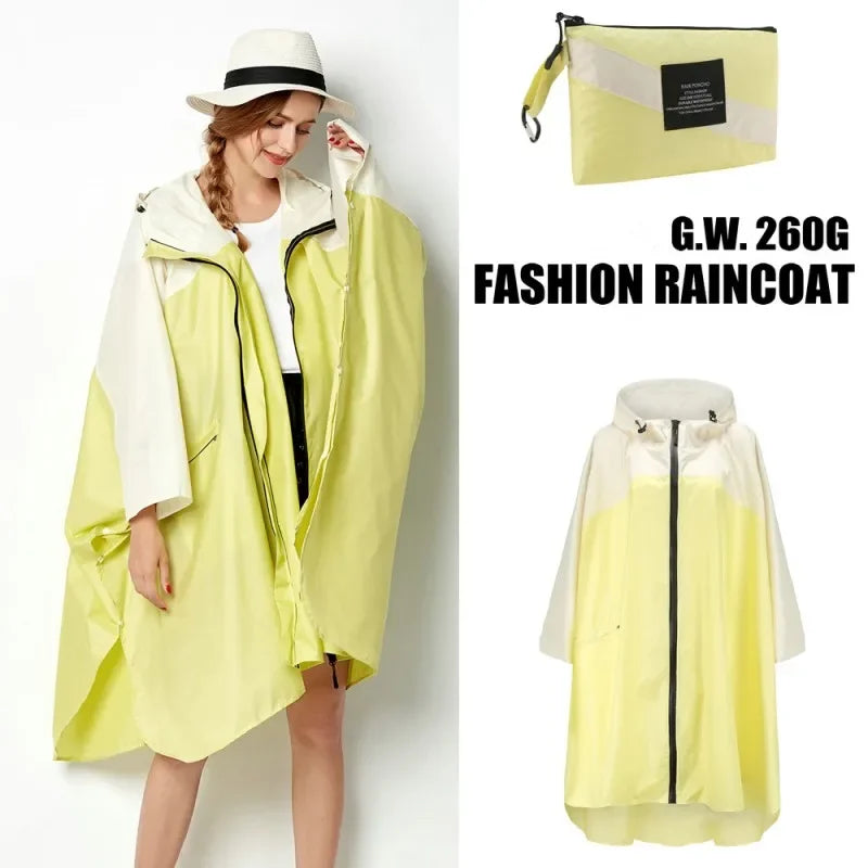 Waterproof Hooded Rain Poncho – Lightweight & Stylish