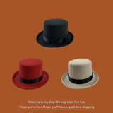 Men's Classic Wool Top Hat | Gentleman Magician Style