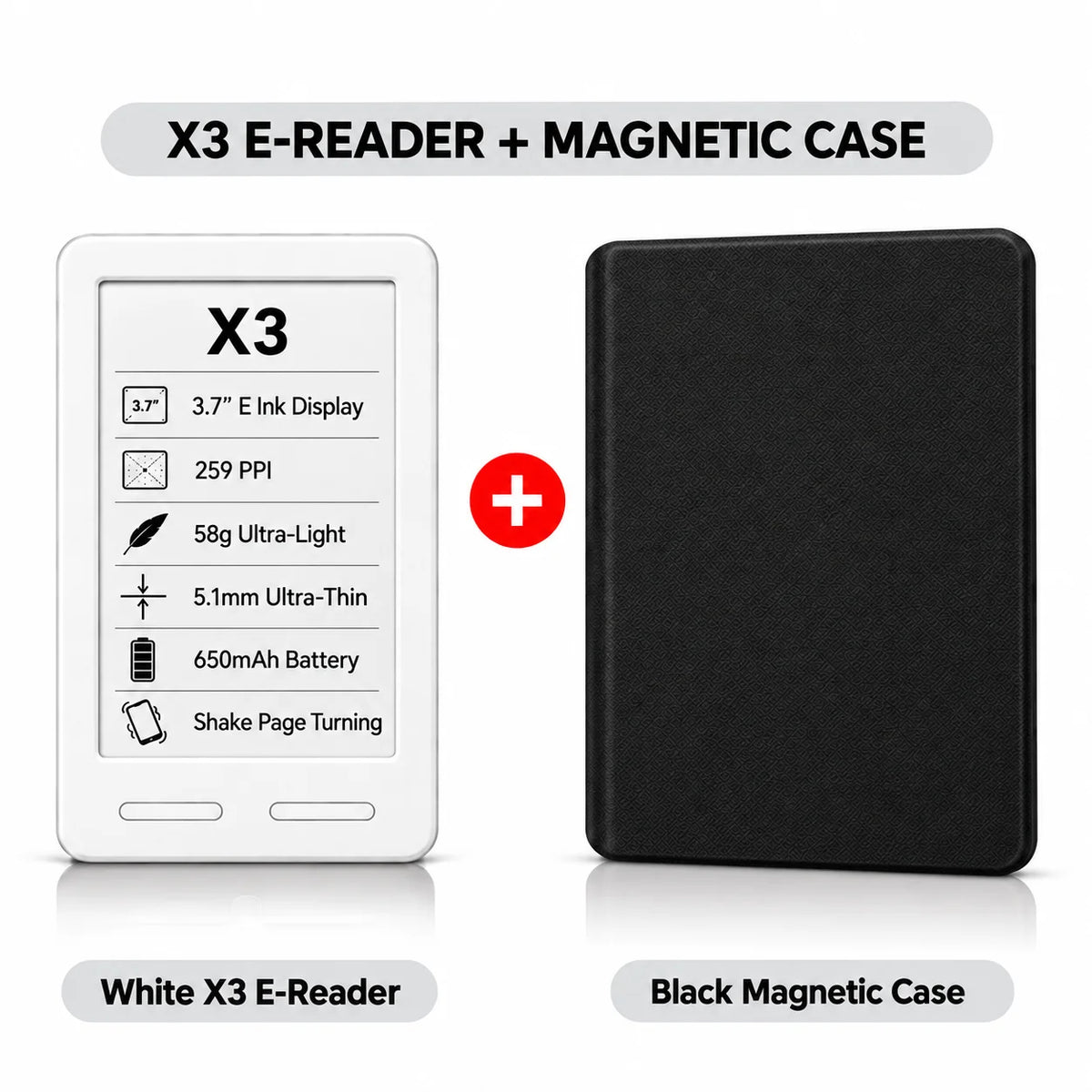 XTEINK Pocket E Ink E-Reader for Travel & Daily Reading