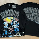 2026 New MIXED EMOTION Long Sleeve T-shirt Men Women High Street Full Print Best Quality Crewneck Hip Hop Oversized Tops