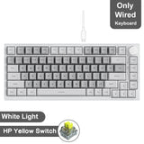 AJAZZ AK820/Pro Wireless Mechanical Keyboard Bluetooth 5.1 2.4G USB-C Wired Hot Swappable RGB Gaming Keyboard Gasket Mount with