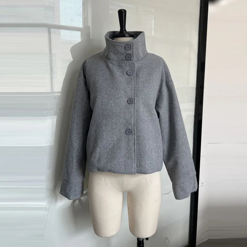 Women's Stand Collar Zip Jacket – Autumn/Winter