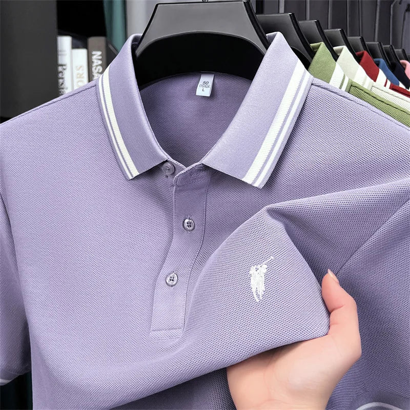 Men's Premium Cotton Polo Shirt | Embroidered Classic Fit
