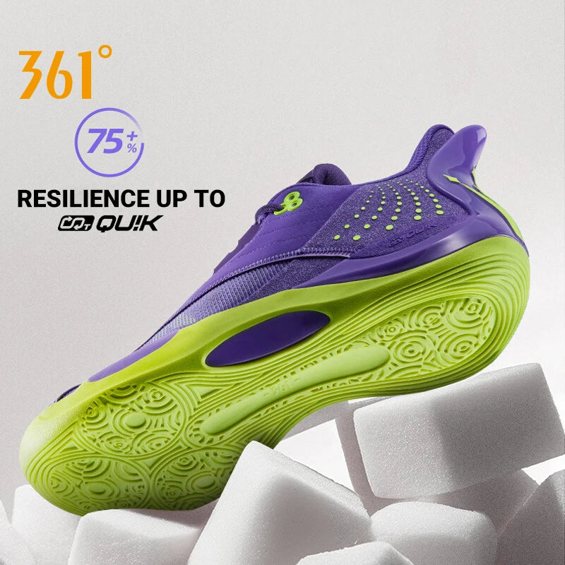 361 Degree Team Joker Men Basketball Shoes CQT Stable Rebound Anti-slip Wear-resistant High-top Combat Male Sneakers 572511105