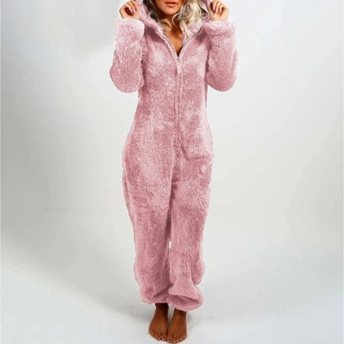 Women’s Elegant Hooded One-Piece Jumpsuit