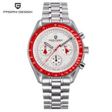 PAGANI DESIGN 2026 New Moon Watch Retro Luxury Quartz Watches For Men Stainless steel Luminous waterproof Sport Chronograph Man