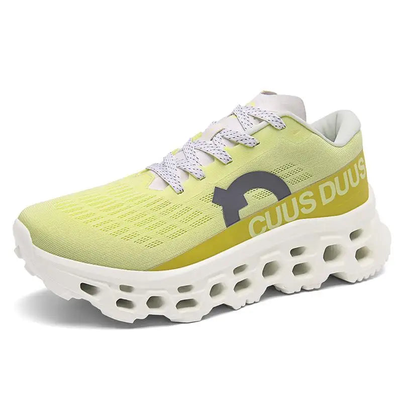 Casual Sneakers Men's Cushion Running Trainers Shock Absorbing Supercritical EVA Sneakers Breathable Fitness Athletic Shoes