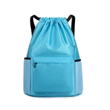 Sports Drawstring Backpack String Bag Sackpack With Large Capacity Gym Swim Beach For Women And Men To Hold Daily