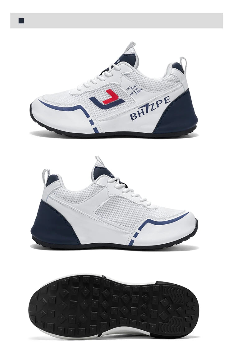 Men's Breathable Colorblock Low-Top Sneakers