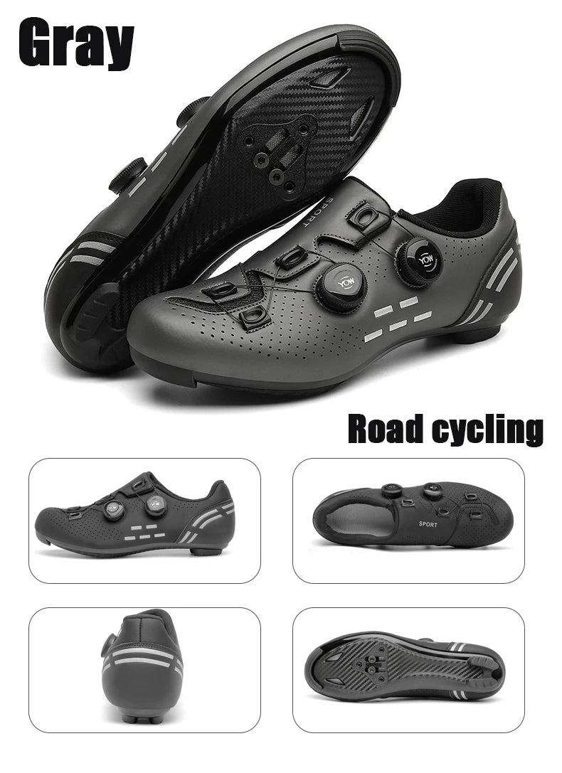 2026 Cycling Sneaker Mtb with Cleats Men Carbon Sports Speed Bike Shoes Women Mountain Racing Flat SPD Road Cycling Footwear