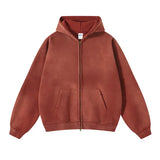Men’s Oversized Tie-Dye Fleece Zip-Up Hoodie