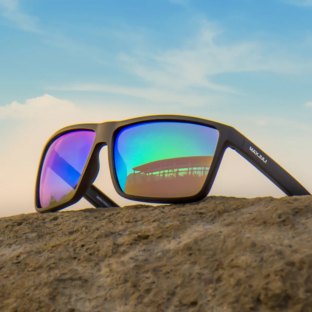MAXJULI Polarized Extra Big Sunglasses for Men Women with Big Heads UV 400 Protection Sun glasses 8125