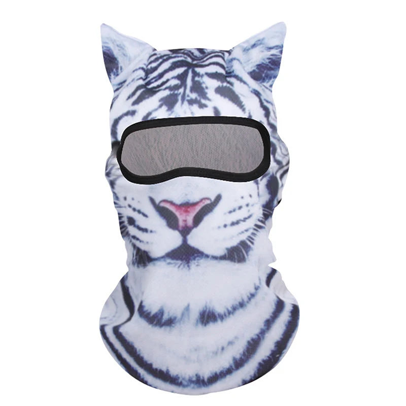 3D Cat Ski Balaclava – Animal Face Covering Hood