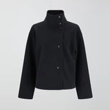 Stand Collar Woolen Short Coat