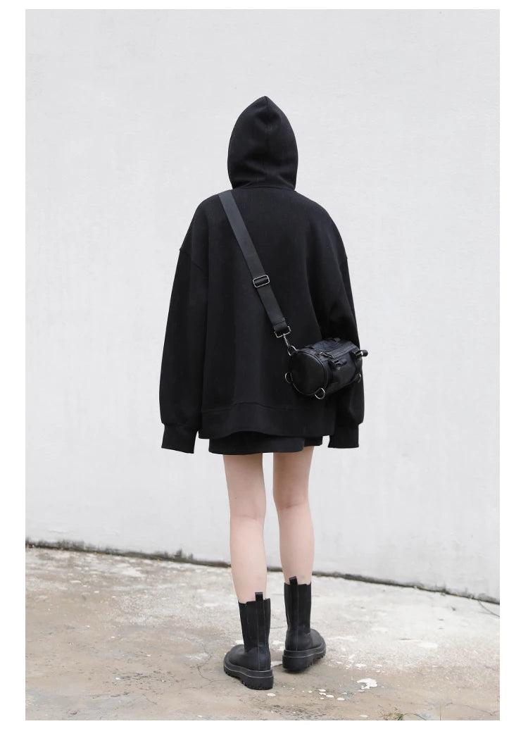 Women’s Relaxed Longline Zip-Up Hoodie