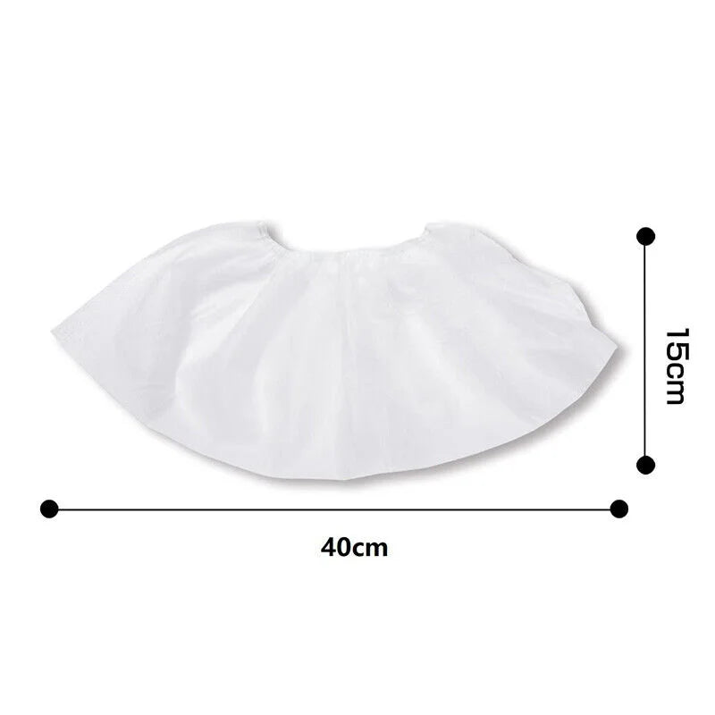 100Pack Disposable Shoe Covers Boot Non-Slip Large Foot Booties for Indoors Contractors Floor Carpet Shoe Coverings Protectors