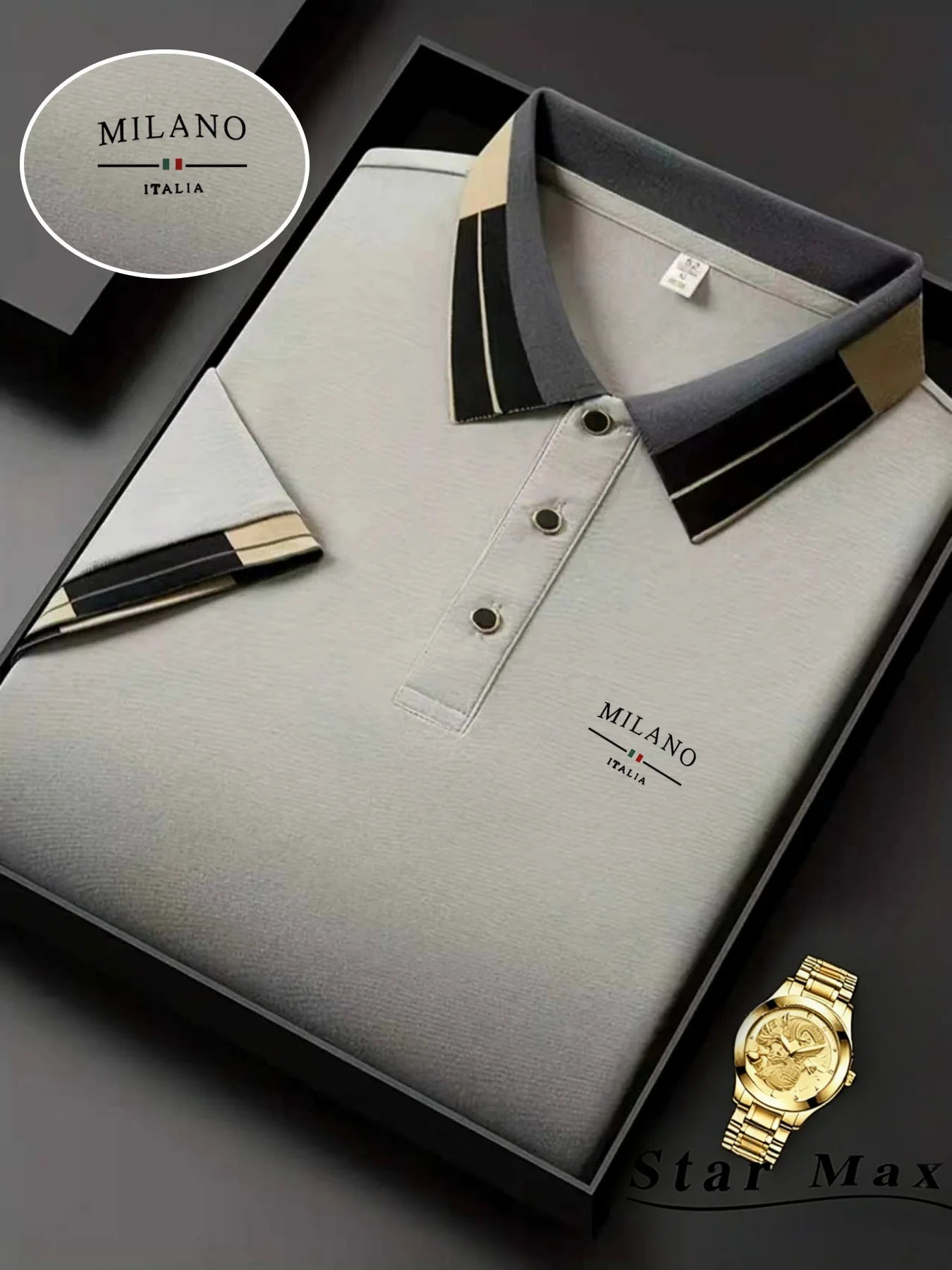 Men's Horse Embroidery Polo | Milan-Style Summer Shirt