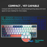K500-B61 Machenike Mini Mechanical Keybaord 60% Form Factor 61Keys Gaming Keybaord Wired Full Key Hot-Swappable RGB Backlit