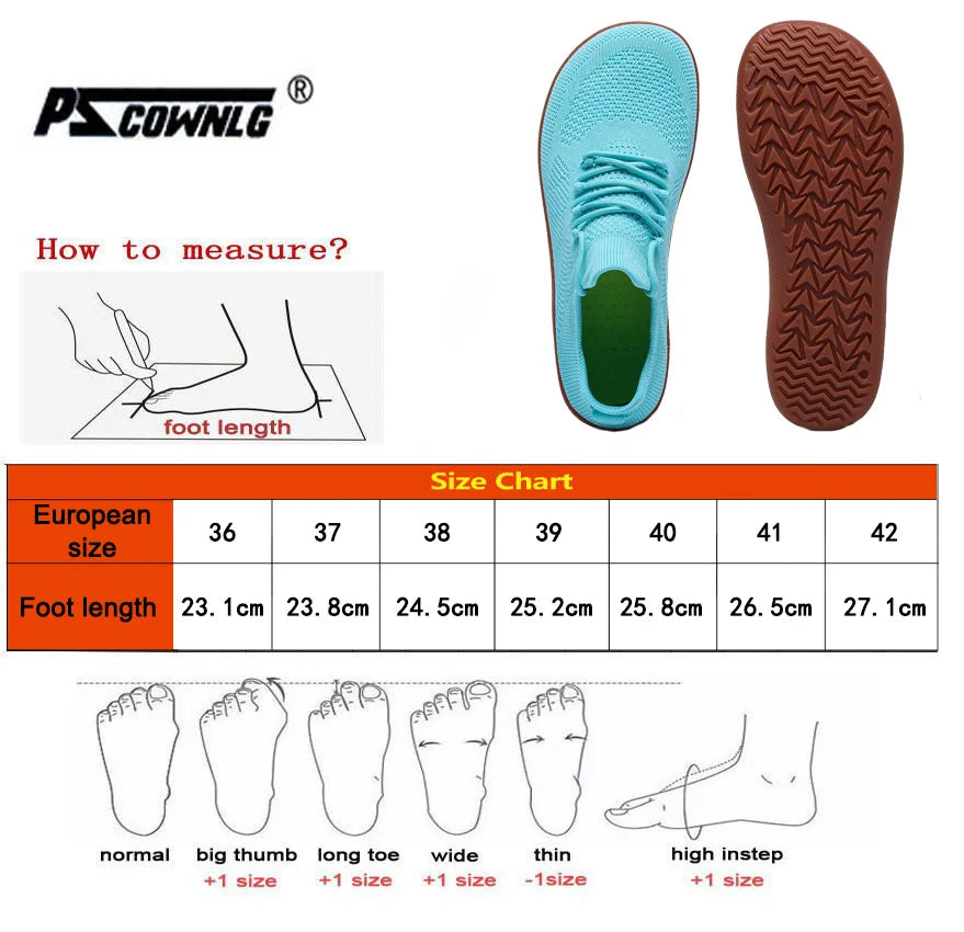 Minimalist Zero-Drop Barefoot Sneakers