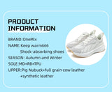 ONEMIX 2025 Winter Training Running Shoes for Men Sport Shoes Leather Warm Wear-resistant Female Jogging Shoes Walking Sneakers