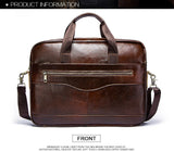 Genuine Leahther Men Briefcase Portable Office Handbag for Laptop Bag High Quality Business Messenger Shoulder Bags Travelling