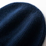 MERRILAMB Men's Pure Cashmere Ribbed Beanie | Soft & Warm