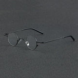 56948 Top Quality Retro Pure Titanium Glasses Frame Lady Trend Small Size Round Optical Eyeglass Frame Men Fashion Clear Eyewear