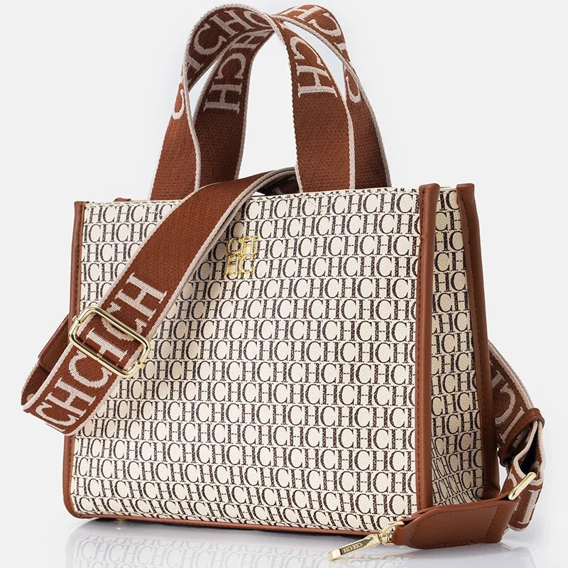 CH Fashion Monogram Print High Quality Metal Logo Casual Light Luxury Brand Designer 2026 New Women's Handbag