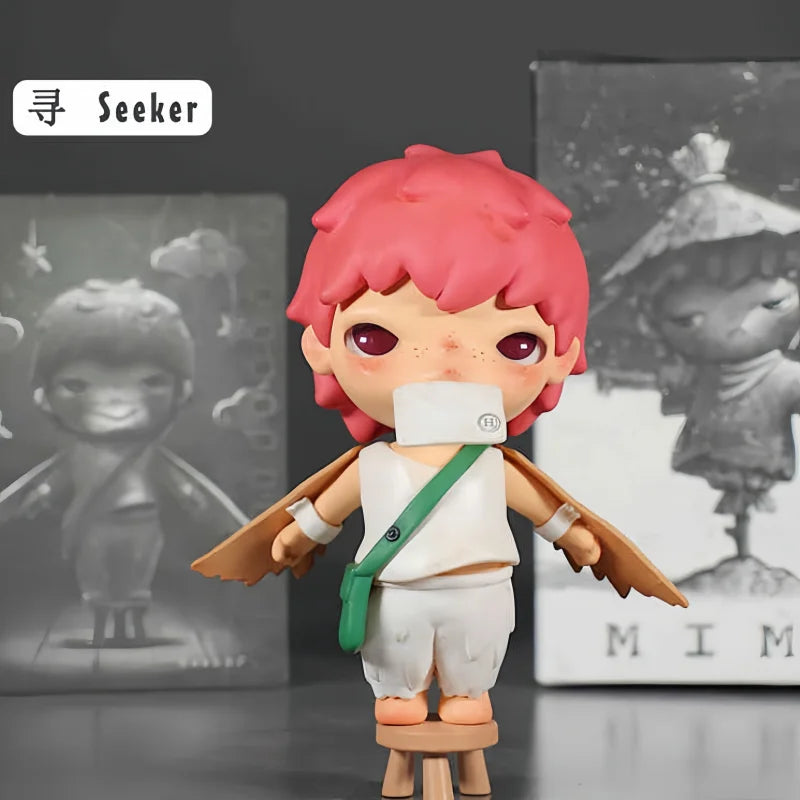 POP MART Hirono The Mime Series Figure Anime Cartoon Action Figurine Blind Box Toys Doll Cute Mysterious Box Birthday Boys Gifts