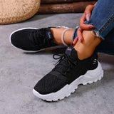 Women’s stylish, breathable, knitted sports shoes for spring and autumn. Casual, lightweight, soft-soled walking shoes