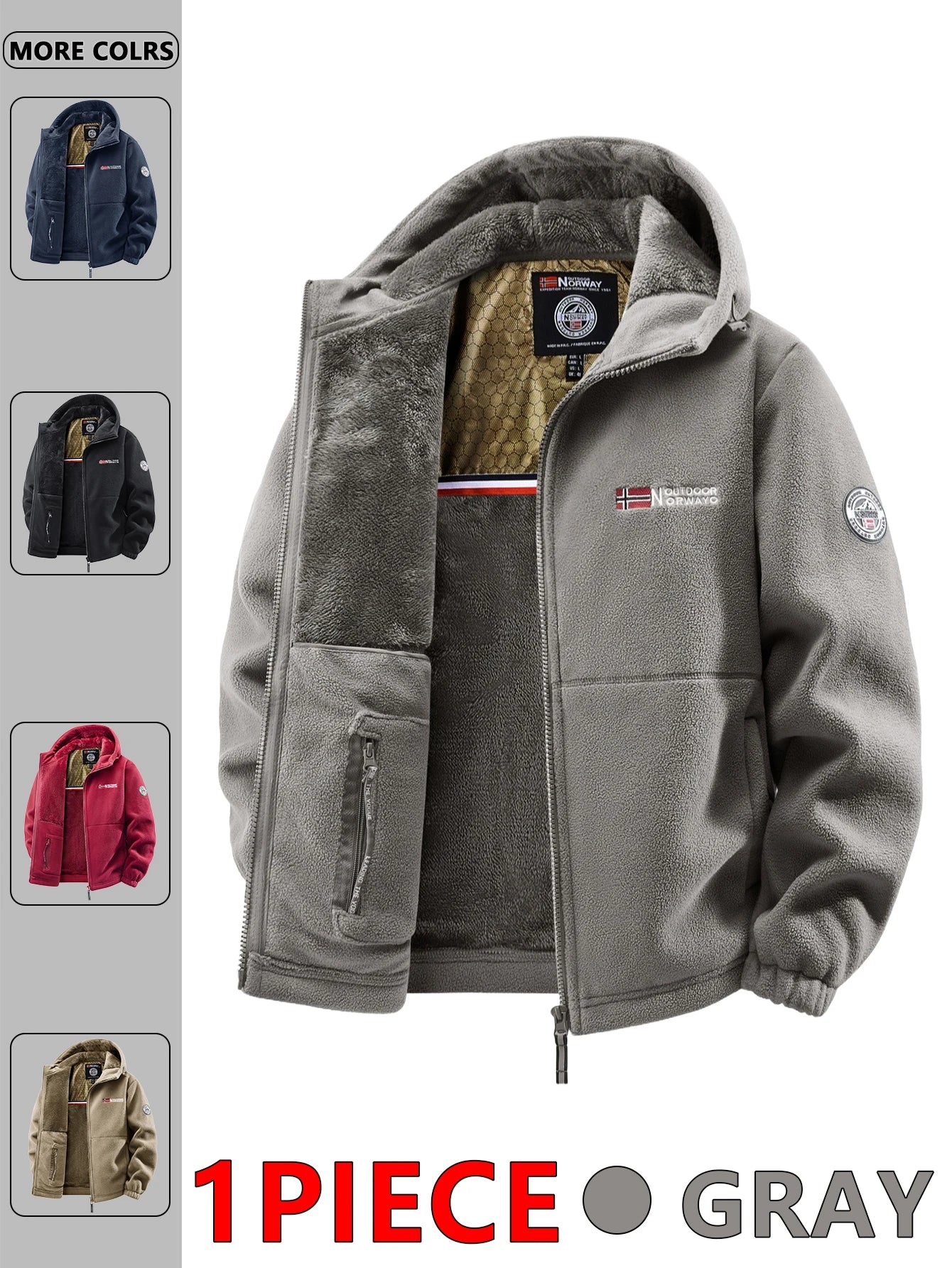 Men’s Versatile Outdoor Hooded Jacket