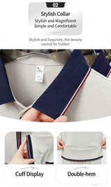 Men's Embroidered Polo Shirt – Breathable Summer Style