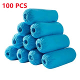 100Pack Disposable Shoe Covers Boot Non-Slip Large Foot Booties for Indoors Contractors Floor Carpet Shoe Coverings Protectors