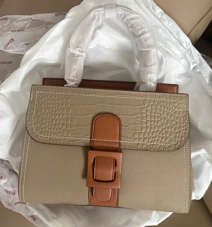 ZOOLER Hot 100% Genuine Leather Women's Handbags Cover Lock Shoulder Messenger Bags Super Soft Skin Ladies Purses Winter#YC356
