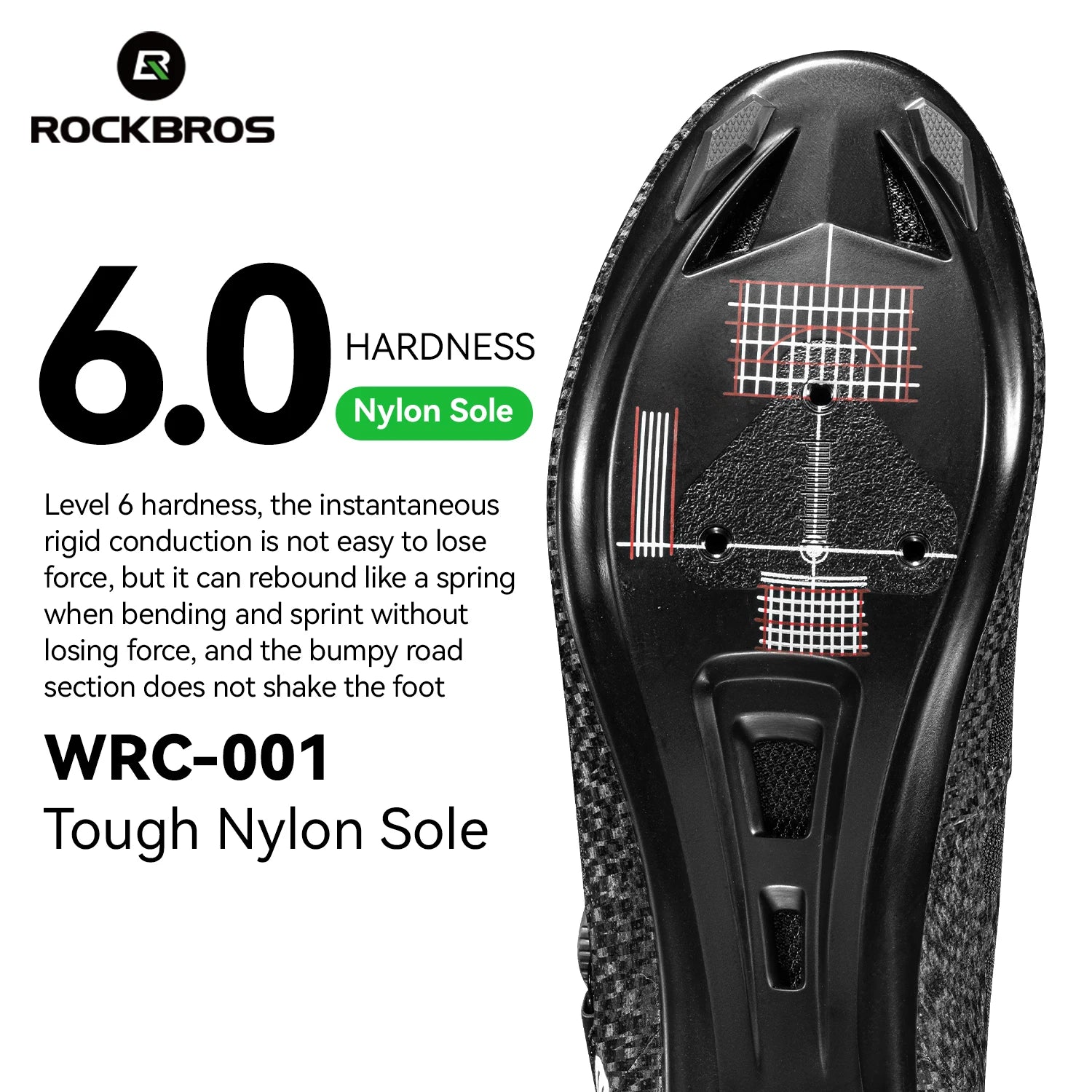 ROCKBROS Professional Cycling Shoes Knob Buckle Fastening Road Bike Self-Locking Shoes Bicycle SPD Cleats Shoes Cycling Footwear