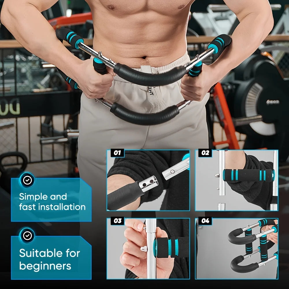 Spring Twister Arm Exerciser | 20–50kg Adjustable Resistance Bar