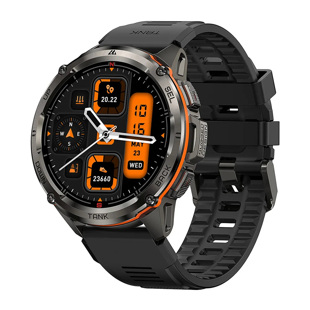 2025 KOSPET TANK T3 Ultra GPS Smart Watch For Men Smartwatch Women 470mAh Battery Digital Fitness AMOLED AOD Bluetooth Watches