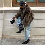 Women's Luxury Faux Fur Long Coat