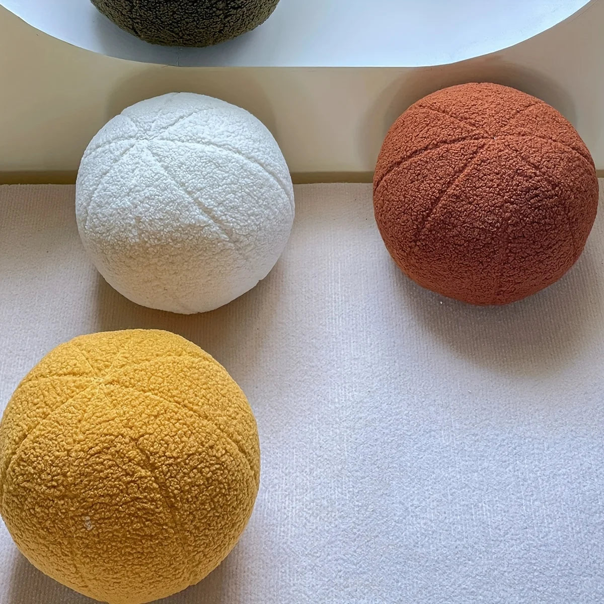 Nordic Spherical Throw Pillow – Soft Cotton Cushion