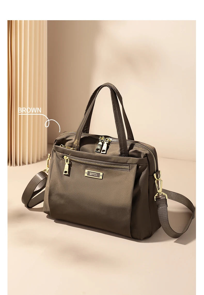 EPOL Large Capacity Women's Handbags Fabric High Quality Fashion Shoulder Bags Multiple Pockets Casual Waterproof Tote Bags 7253