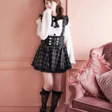 Kawaii Lolita Suspender Skirt Set – Sweet A-Line Mini